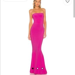 Pink Fishtail Norma Kamali Gown